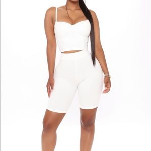 White short set